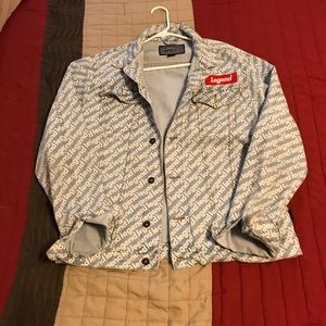 “Legends Never Die” Jeans Jacket🤙🏿🔥💯💨🤙🏿
